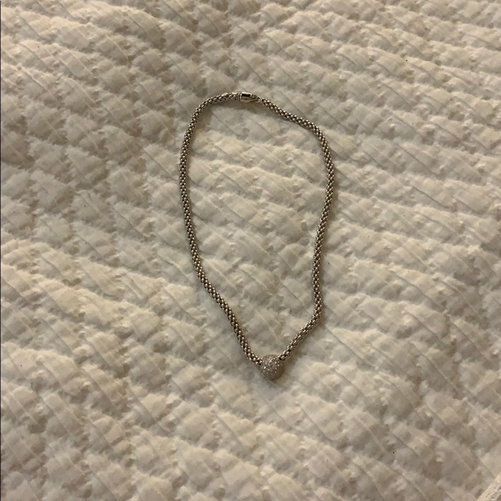 Chocker chain and diamond necklace